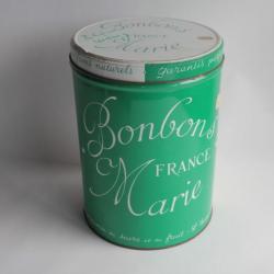 Boîte tôle lithographiée bonbons Marie France