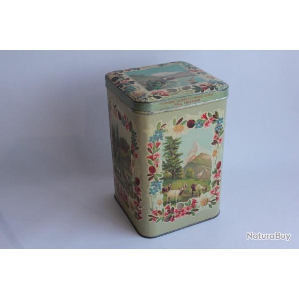 Bote tle lithographie bonbon confiserie Paul Crismann