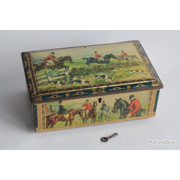 Bote tle lithographie quitation Chevaux Caramels Moli