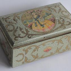 Boîte Biscuits tôle lithographiée Gray Dunn Femme
