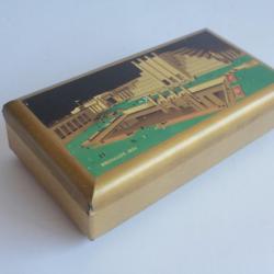 Boîte tôle lithographiée Chocolats Côte d'or Bruxelles 1935