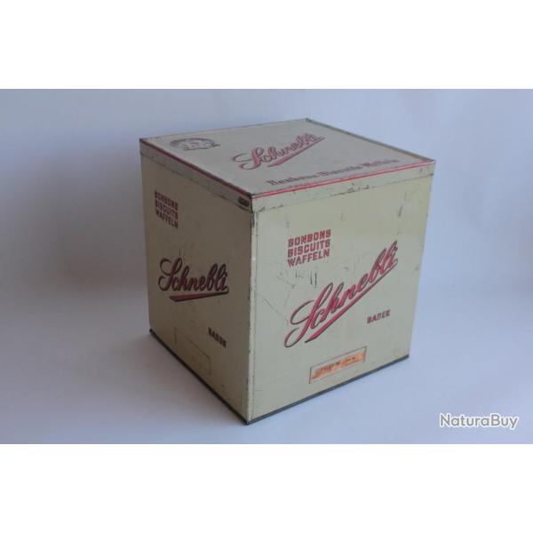 Bote tle lithographie bonbons biscuits Waffeln Schnebli Suisse