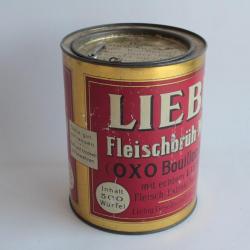 Boîte tôle lithographiée cube bouillon LIEBIG