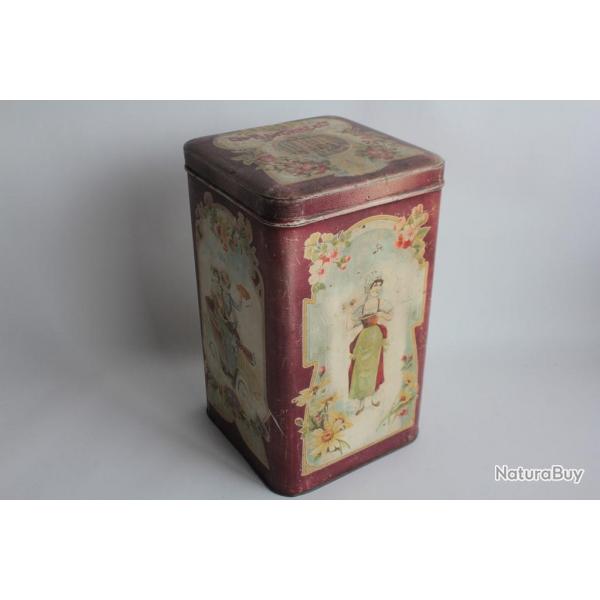 Bote tle lithographie Biscuits Navonne & Co Genve