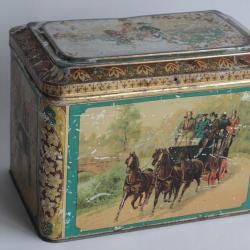 Boîte tôle lithographiée Chevaux J&J Colman Mustard