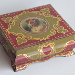 Boîte tôle lithographiée biscuits Peek Frean & Co Chien