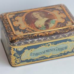 Boîte tôle lithographiée Biscuits Debray