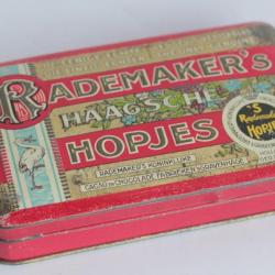 Boîte tôle lithographiée Chocolats Rademaker's Haagsche Hopjes