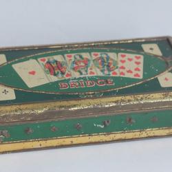 Boîte tôle lithographiée Biscuits Bridge Olibet