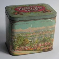 Boîte chocolat cacao Tobler tôle lithographiée Suisse