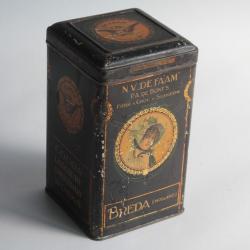 Boîte chocolat cacao Breda tôle lithographiée N.V. De Faam