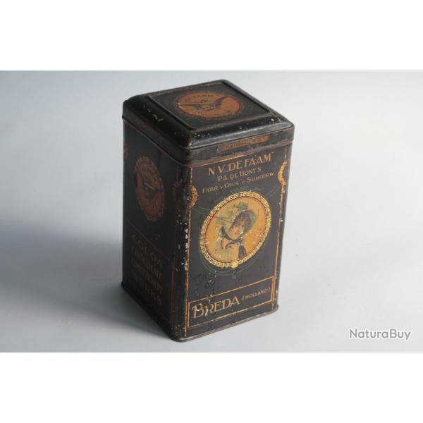 Bote chocolat cacao Breda tle lithographie N.V. De Faam
