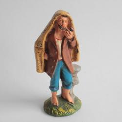 Figurine vintage Composition homme fumant la pipe Italie