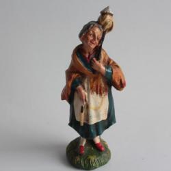 Figurine vintage Composition vielle dame Italie