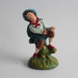 Figurine vintage Composition garçon pêcheur Italie