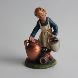 Figurine vintage Composition métier laitière Italie