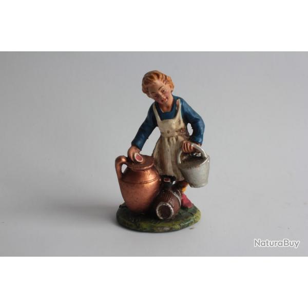 Figurine vintage Composition mtier laitire Italie
