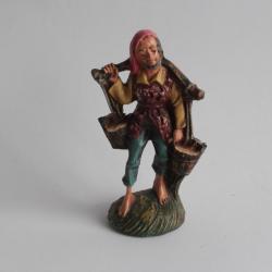 Figurine vintage Composition homme portant de l'eau Italie