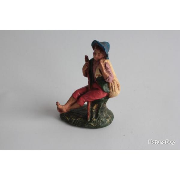 Figurine vintage Composition garons rvassant Italie