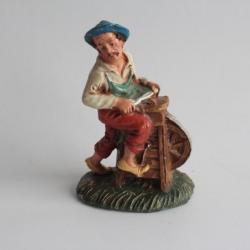 Figurine vintage Composition Métier aiguiseur Italie