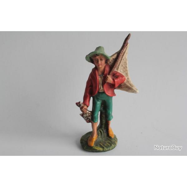Figurine vintage Composition Mtier pcheur Italie