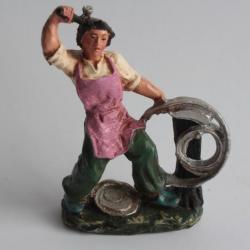 Figurine vintage Composition Métier métallurgiste Italie