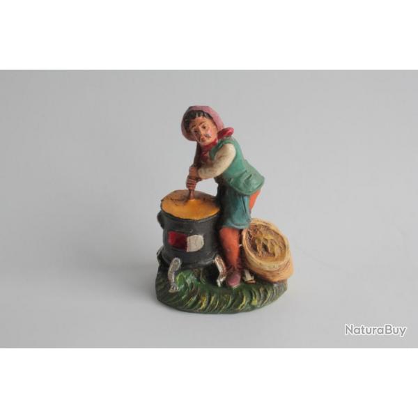 Figurine vintage Composition mtier cuisinier Italie