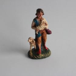 Figurine vintage Composition garçons avec ses agneaux Italie