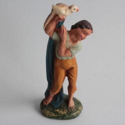 Figurine vintage Composition Métier fauconnier Italie