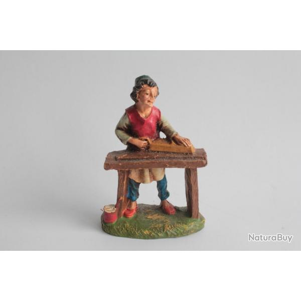Figurine vintage Composition paysanne mtier bniste Italie