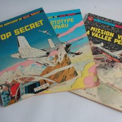 3 BD Les aventures de Buck Danny n°21-22-23 EO 1960