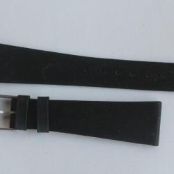 Bracelet montre Wittnauer 20 mm satin noir + boucle