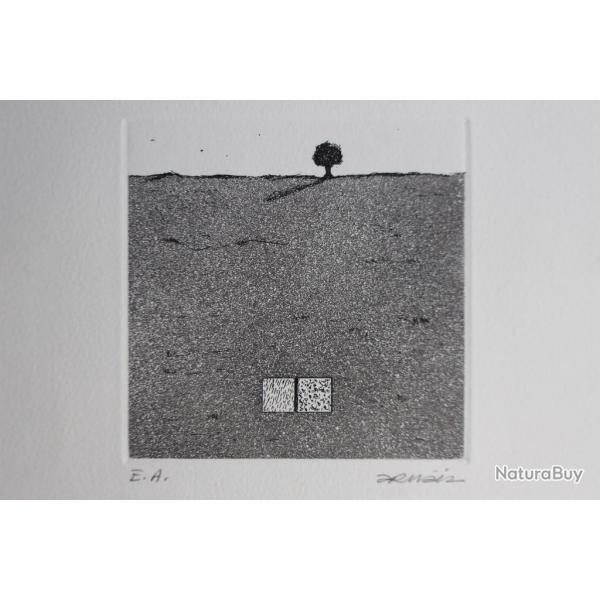 Gravure lithographie Doroteo ARNIZ preuve d'artiste