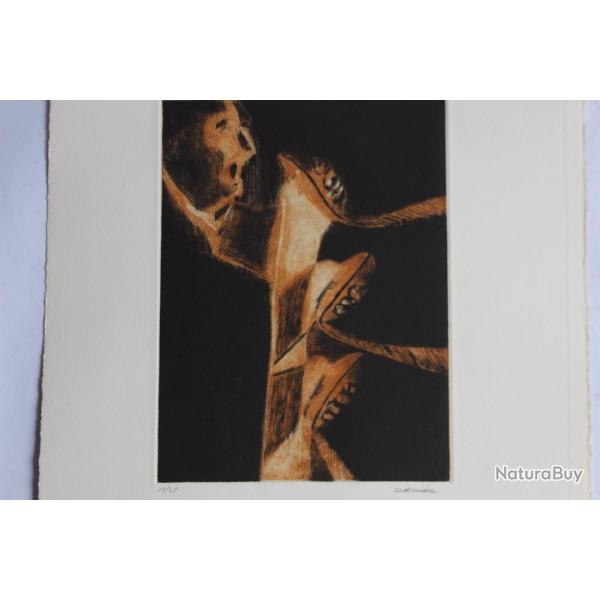 Gravure lithographie Doroteo ARNIZ Bla, Bla, Bla