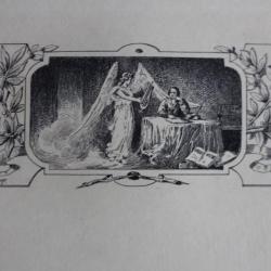 Gravure lithographiée Gustave FRAIPONT XIXe siècle