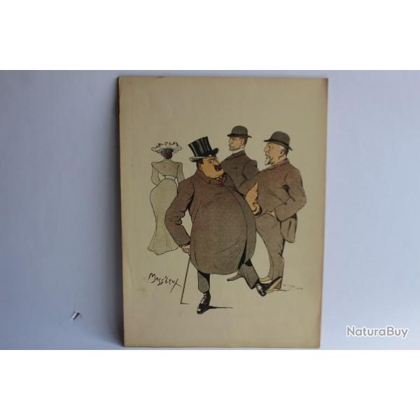 Grande caricature lithographie Mass'Beuf