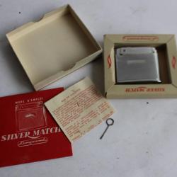 Briquet gaz SILVER MATCH + boite