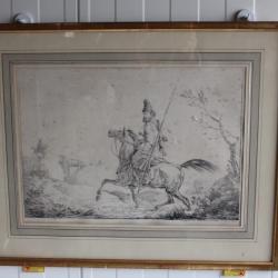 Dessin lithographié Carles VERNET (1758 - 1836)