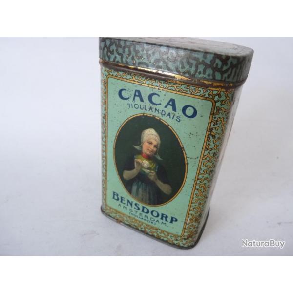 Boite chocolat cacao BENSDORP tle lithographie