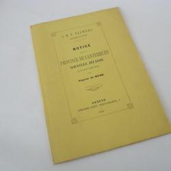 Notice sur la Province de Canterbury Nouvelle Zélande E.  Budé 1866