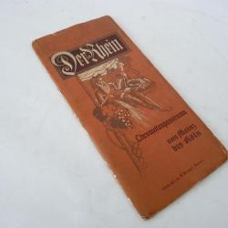 Chromo-panorama Rhin Allemagne 1910