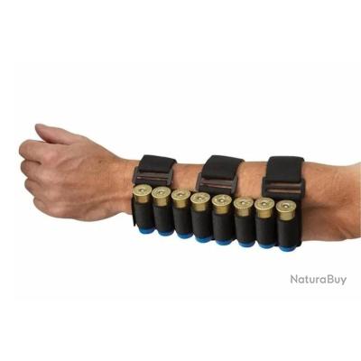Cartouchière tactique pour avant-bras 8 emplacements pour calibre 12 - noir - LIVRAISON GRATUITE - Cartouchières tactiques (13576031