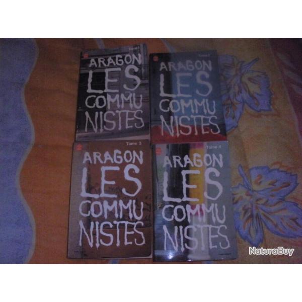 LES COMMUNISTES DE ARAGON en 4 tomes