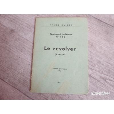 Rare notice Instruction pour revolver 1882/29 Suisse - Livres ...