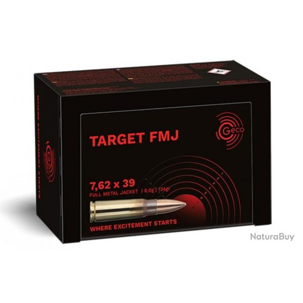GECO Target cal.7,62x39 FMJ /50 1 boite ( 50 munitions )