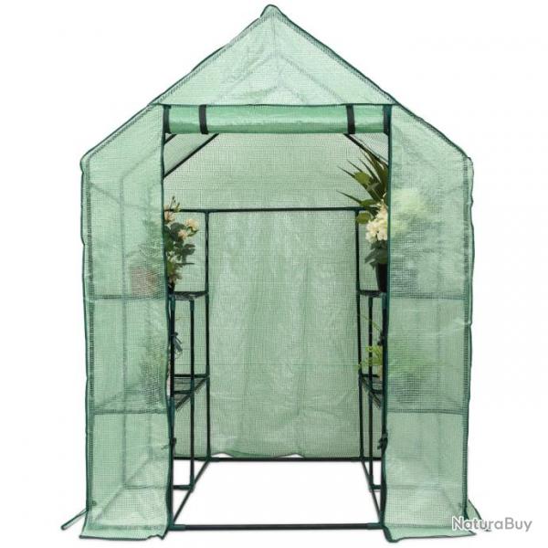 Serre de jardin chaude serre  lgumes tente pour plantes 8 tagres charge max : 10 kg transparent