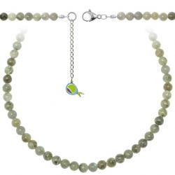 Collier en labradorite - Perles rondes 6 mm - 43 cm