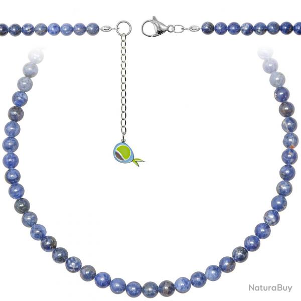 Collier en sodalite - Perles rondes 6 mm - 55 cm