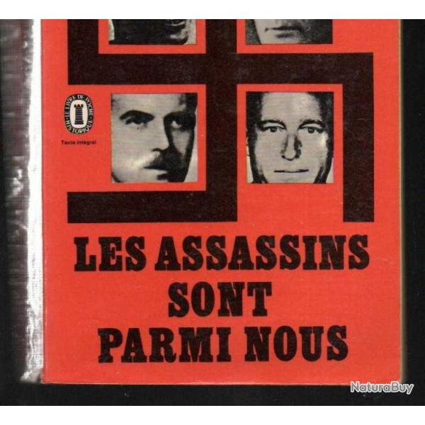 les assassins sont parmis nous.simon wiesenthal , bormann, mengele, eichmann , treblinka livre de po