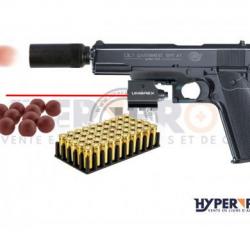 Pack Ultime Défense Colt Government 1911 A1 - Pistolet Alarme